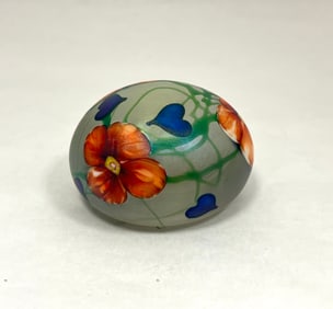 Charles Lotton Multi-flora paperweight