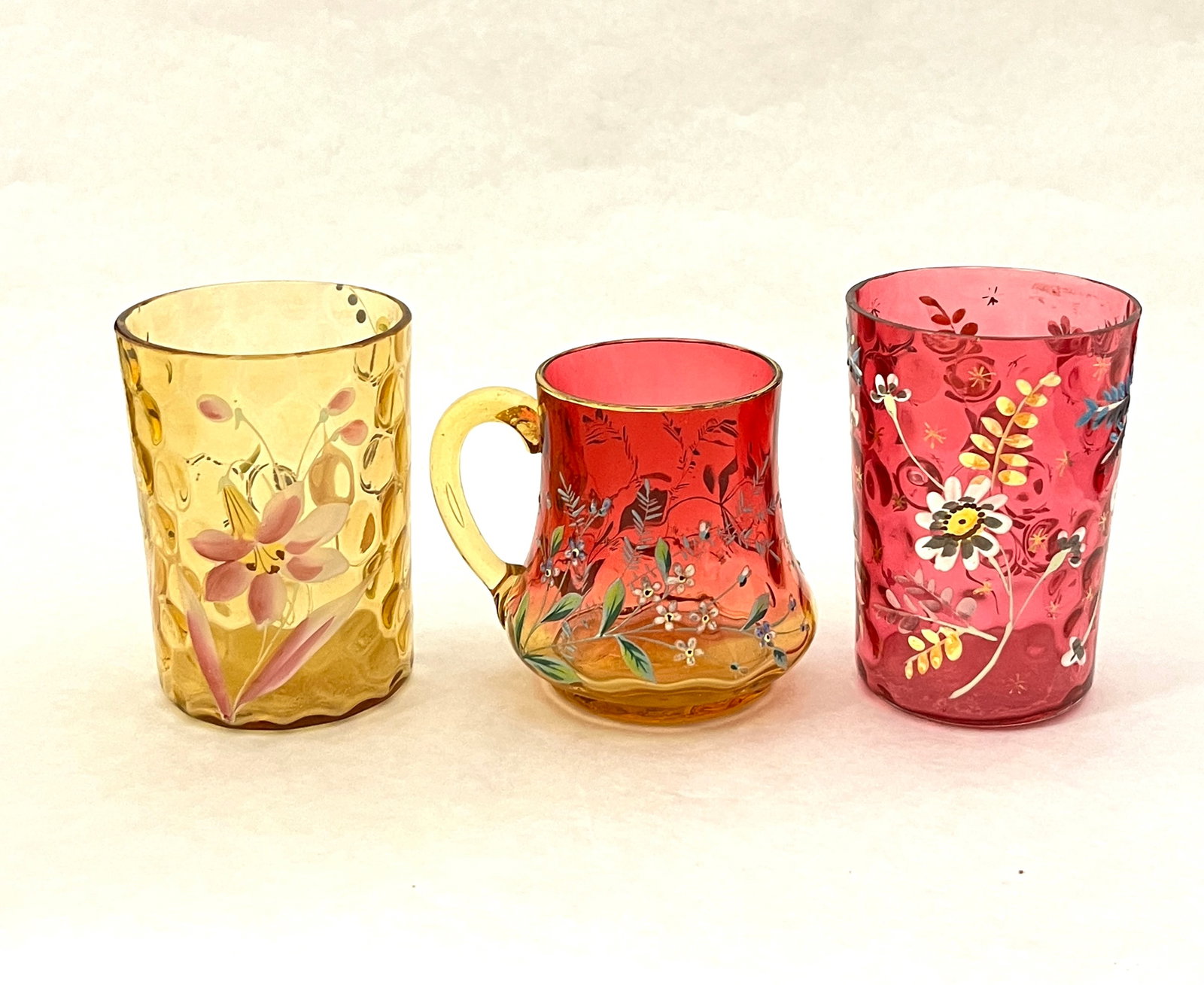 Three decorated glass items (1 of 4)