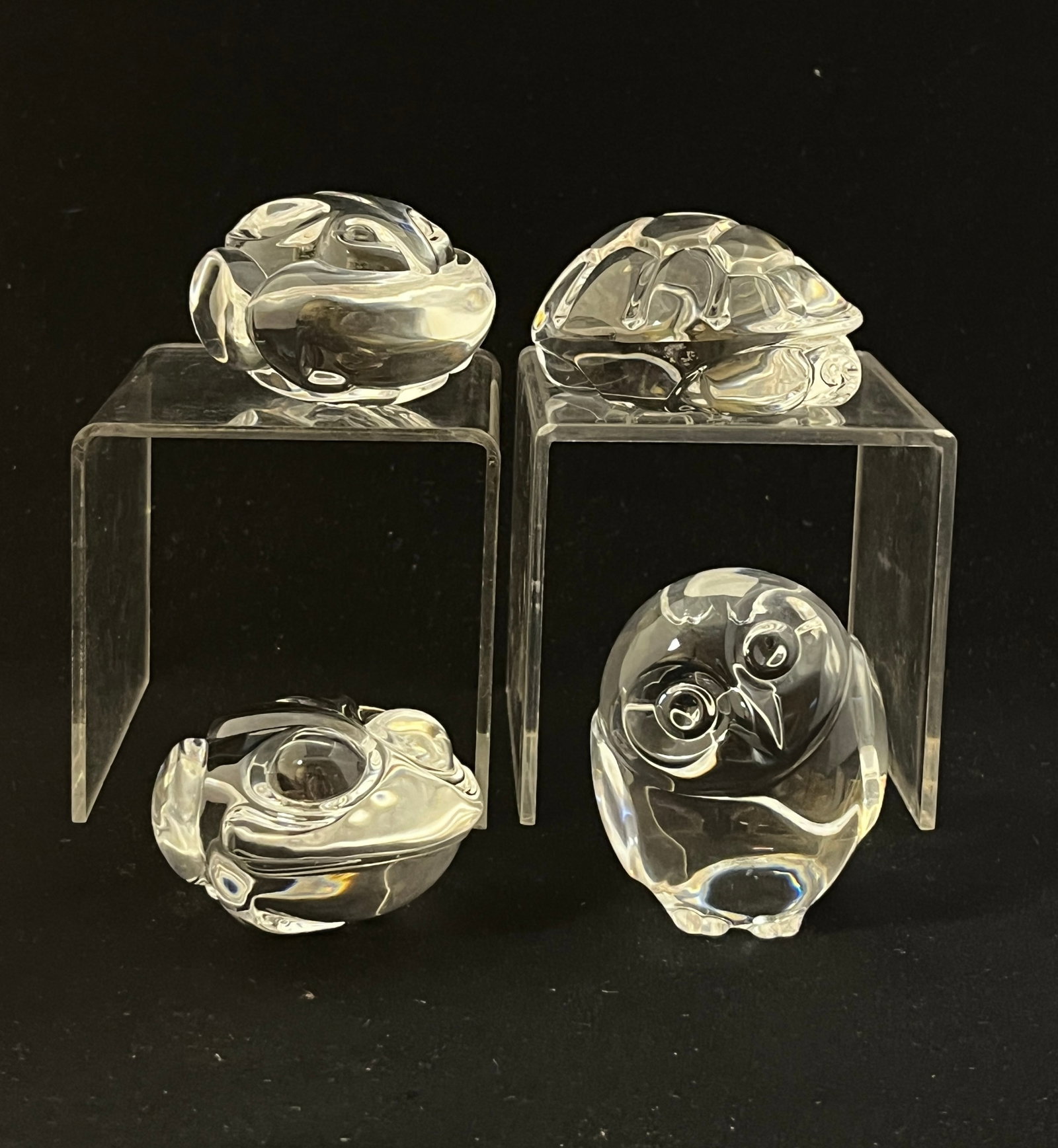 4 Crystal Steuben Figural Handwarmers (1 of 7)