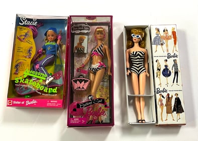 3 Barbie Dolls