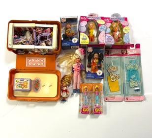 Grouping of Dolls and Accessories