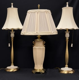3 Porcelain Lamps