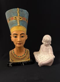 2 Stoneware Figurines
