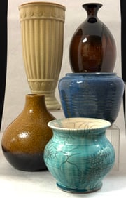 Group of 5 Mid Century pottery