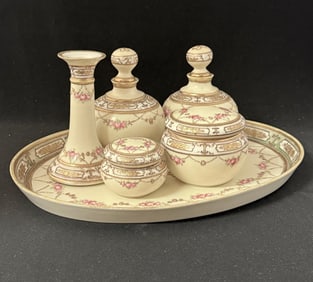 Porcelain dresser set