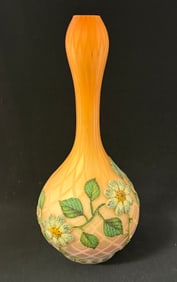 Peach MOP Coraline glass vase