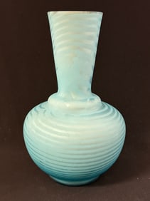 Blue MOP glass vase