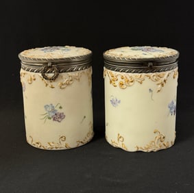 Pair of Pairpoint humidors