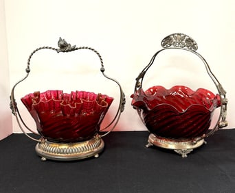 Two Ruby Brides Baskets