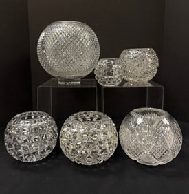 Six ABCG rose bowls