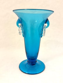 Steuben Celeste blue vase
