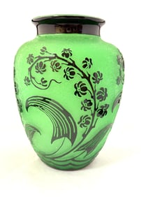 Steuben ACB glass vase