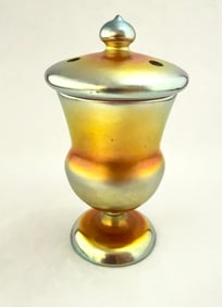 Steuben Gold Aurene Burner