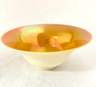 Steuben Gold and Calcite Bowl
