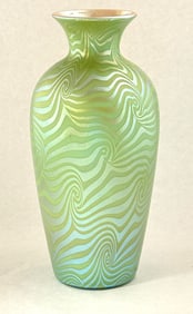 Durand Green Coil Vase