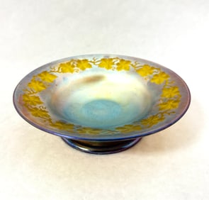 Tiffany Gold Favrile compote