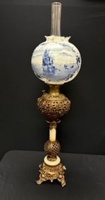 Victorian Pedestal Parlor Lamp
