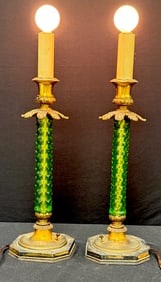 Pairpoint Uranium Candle Lamps