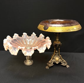 2 Victorian Bride's Baskets