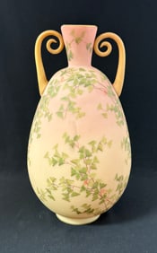 Burmese Uranium Glass Vase