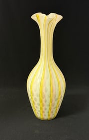 Rainbow MOP glass vase