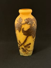 Muller French cameo glass vase