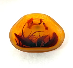 Daum Nancy French cameo coupe