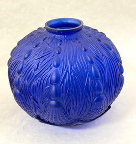Oreor Blue Art Deco Vase