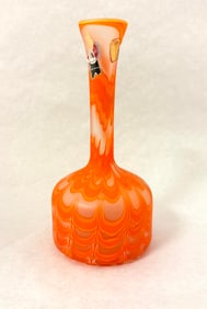 Murano Fenicio Orange Vase