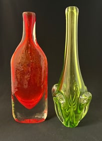 2 Murano Sommerso Vases