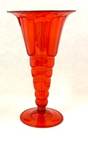 Venetian Red Safiato Vase