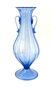 Venetian Blue Safiato Vase