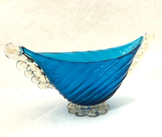 Murano Barovier Blue Bowl