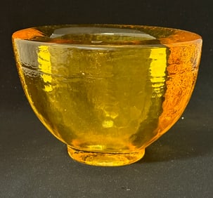 Contemporary Amber Bowl