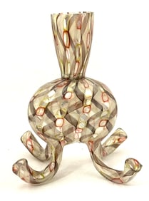 Bulbous 4 Footed Vase