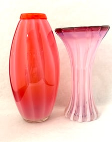 2 Murano Contemporary Vases