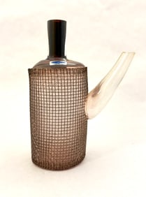 Finnish Art Glass Teapot Vase