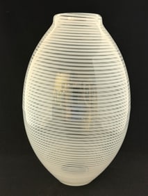 Murano Mezza Filligrana Vase