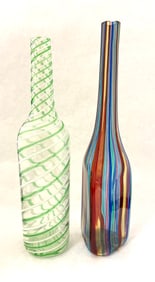 2 Murano Gio Ponti bottles
