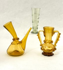 Three free form Murano Items