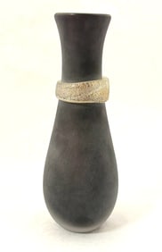 Salviati Black Glass Vase