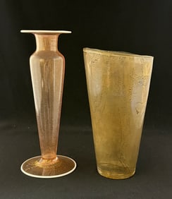 2 Murano Glass Vases
