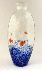 Large Alfredo Barbini Fish Vase