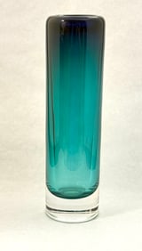 Kosta Boda Green Bud Vase