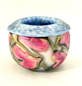 John Lotton Art Glass Rose Bowl