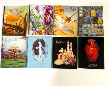 Eight Early's Art Glass Catalogs