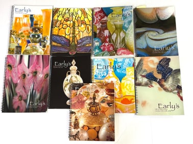 9 Early's Art Glass Catalogs
