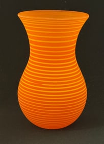Kosta Boda Orange Vase