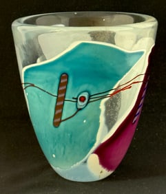 James Wilbat Paperweight Vase