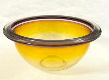 Art Reed Yellow Translucent Bowl